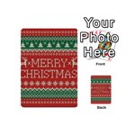 Merry Christmas  Pattern Playing Cards 54 Designs (Mini) Back