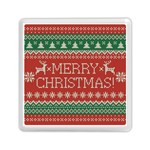 Merry Christmas  Pattern Memory Card Reader (Square) Front