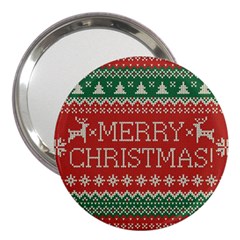 Merry Christmas  Pattern 3  Handbag Mirrors by artworkshop