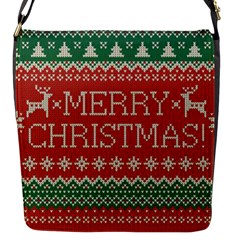 Merry Christmas  Pattern Flap Closure Messenger Bag (s) by artworkshop