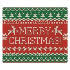 Merry Christmas  Pattern Two Sides Premium Plush Fleece Blanket (small) by artworkshop