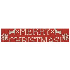 Merry Christmas  Pattern Small Premium Plush Fleece Scarf by artworkshop