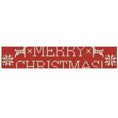 Merry Christmas  Pattern Large Premium Plush Fleece Scarf  by artworkshop