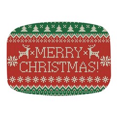 Merry Christmas  Pattern Mini Square Pill Box by artworkshop