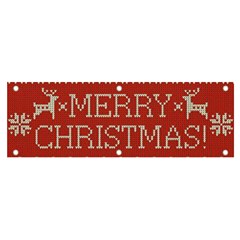 Merry Christmas  Pattern Banner And Sign 6  X 2  by artworkshop