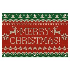 Merry Christmas  Pattern Banner And Sign 6  X 4  by artworkshop