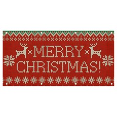 Merry Christmas  Pattern Banner And Sign 8  X 4  by artworkshop