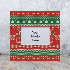 Merry Christmas  Pattern White Box Photo Frame 4  X 6  by artworkshop