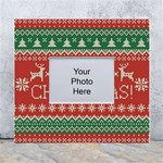 Merry Christmas  Pattern White Wall Photo Frame 5  x 7  Front