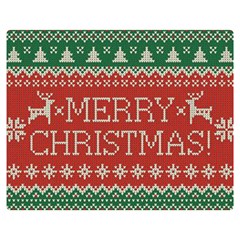 Merry Christmas  Pattern Premium Plush Fleece Blanket (medium) by artworkshop