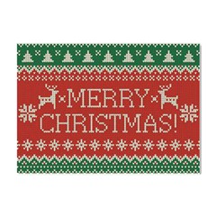 Merry Christmas  Pattern Crystal Sticker (a4) by artworkshop