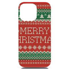 Merry Christmas  Pattern Iphone 14 Pro Max Black Uv Print Case by artworkshop