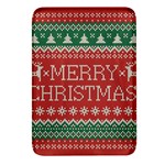 Merry Christmas  Pattern Rectangular Glass Fridge Magnet (4 pack) Front