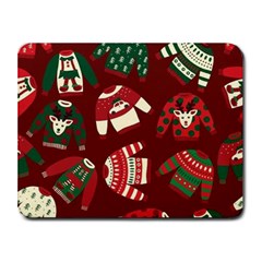 Ugly Sweater Wrapping Paper Small Mousepad by artworkshop