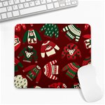 Ugly Sweater Wrapping Paper Large Mousepad Front