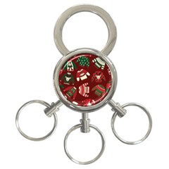 Ugly Sweater Wrapping Paper 3-ring Key Chain by artworkshop