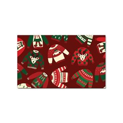 Ugly Sweater Wrapping Paper Sticker (rectangular) by artworkshop