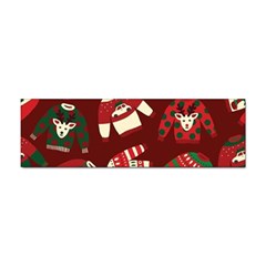 Ugly Sweater Wrapping Paper Sticker (bumper) by artworkshop