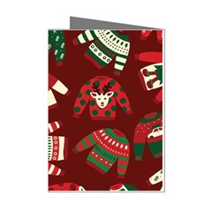 Ugly Sweater Wrapping Paper Mini Greeting Cards (pkg Of 8) by artworkshop