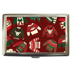 Ugly Sweater Wrapping Paper Cigarette Money Case by artworkshop