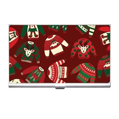 Ugly Sweater Wrapping Paper Business Card Holder by artworkshop