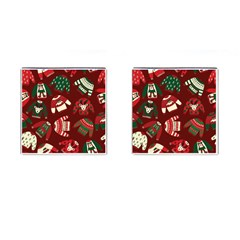 Ugly Sweater Wrapping Paper Cufflinks (square) by artworkshop