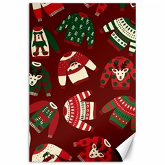 Ugly Sweater Wrapping Paper Canvas 24  X 36  by artworkshop