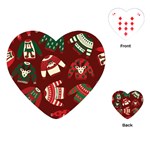 Ugly Sweater Wrapping Paper Playing Cards Single Design (Heart) Front