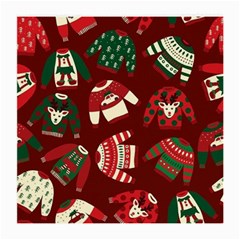 Ugly Sweater Wrapping Paper Medium Glasses Cloth (2 Sides) by artworkshop