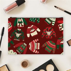 Ugly Sweater Wrapping Paper Cosmetic Bag (large) by artworkshop