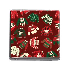 Ugly Sweater Wrapping Paper Memory Card Reader (square 5 Slot) by artworkshop