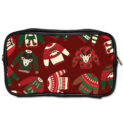 Ugly Sweater Wrapping Paper Toiletries Bag (one Side) by artworkshop