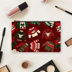 Ugly Sweater Wrapping Paper Cosmetic Bag (medium) by artworkshop