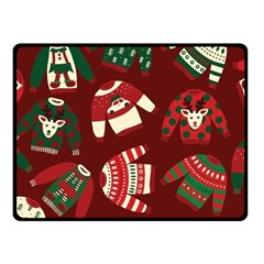 Ugly Sweater Wrapping Paper Fleece Blanket (small) by artworkshop