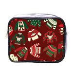 Ugly Sweater Wrapping Paper Mini Toiletries Bag (One Side) Front