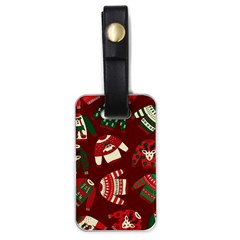 Ugly Sweater Wrapping Paper Luggage Tag (one Side) by artworkshop