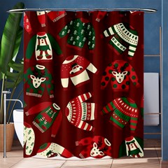 Ugly Sweater Wrapping Paper Shower Curtain 60  X 72  (medium)  by artworkshop