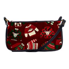 Ugly Sweater Wrapping Paper Shoulder Clutch Bag by artworkshop