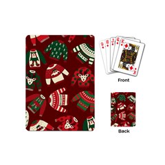 Ugly Sweater Wrapping Paper Playing Cards Single Design (mini) by artworkshop