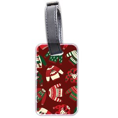 Ugly Sweater Wrapping Paper Luggage Tag (two Sides) by artworkshop