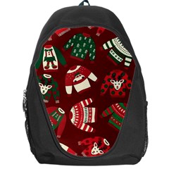 Ugly Sweater Wrapping Paper Backpack Bag by artworkshop