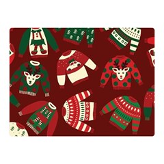 Ugly Sweater Wrapping Paper Two Sides Premium Plush Fleece Blanket (mini) by artworkshop