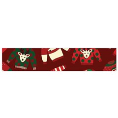 Ugly Sweater Wrapping Paper Small Premium Plush Fleece Scarf by artworkshop