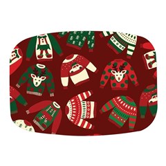 Ugly Sweater Wrapping Paper Mini Square Pill Box by artworkshop