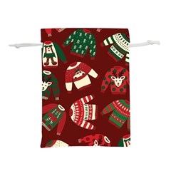 Ugly Sweater Wrapping Paper Lightweight Drawstring Pouch (m) by artworkshop