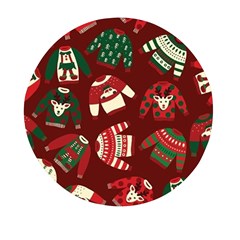 Ugly Sweater Wrapping Paper Mini Round Pill Box (pack Of 5)