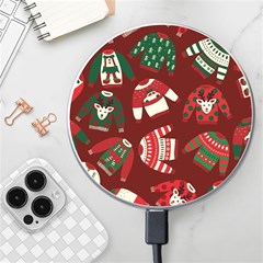 Ugly Sweater Wrapping Paper Wireless Fast Charger(white)