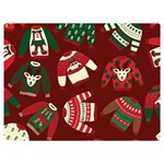 Ugly Sweater Wrapping Paper Two Sides Premium Plush Fleece Blanket (Extra Small) 40 x30  Blanket Front