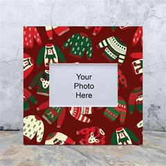 Ugly Sweater Wrapping Paper White Box Photo Frame 4  X 6 