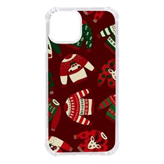 Ugly Sweater Wrapping Paper Iphone 14 Tpu Uv Print Case by artworkshop